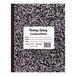 Roaring Spring 77332 7 inch x 8 1/2 inch White Wide Ruled 36 Page Composition Book with Black Cover