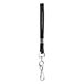 BaumGartens 68909 SICURIX 36 inch Black Nylon Rope-Style Lanyard with Hook