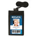 BaumGartens 55120 Sicurix 3 inch x 4 3/4 inch Black Vertical ID Neck Pouch