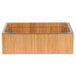 A wooden Cal-Mil ice housing container with clear lid.