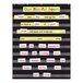 Scholastic 573277 34 inch x 44 inch Black Pocket Chart