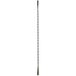 A long metal Barfly stainless steel double end stirrer with a gun metal black finish.