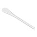 A Mercer Culinary white plastic spoon with a high temperature white handle.