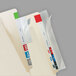 Tabbies 68387 2 inch x 11 inch Clear Self-Adhesive Label / File Folder Protector Strip - 100/Pack