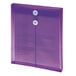 A purple Smead Polypropylene envelope with a string and button closure.