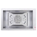 A silver rectangular metal plate with holes and vents.