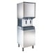 A Scotsman stainless steel ice machine with two water dispensers.