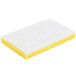 Scrubble by ACS SC400 6 inch x 3 1/2 inch Fine White Backed Scrubber Sponge - 5/Pack