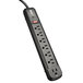 Tripp Lite TLP74RB 4' Black 7 Outlet Surge Suppressor, 1080 Joules