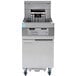 A Frymaster electric floor fryer with a stainless steel top.
