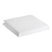 A folded white standard twin size bed bug proof mattress cover.