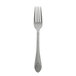 A stainless steel Libbey Vintage dinner fork with a design on the handle.