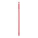 A red threaded fiberglass broom/squeegee handle.