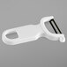 A white Mercer Culinary "Y" vegetable peeler with a straight blade.
