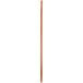 A Carlisle tapered wood broom/squeegee handle with a long wooden pole.