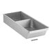A silver rectangular Vulcan grease can with a rectangular open lid.