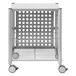 Vertiflex VF52004 21 1/2 inch x 17 7/8 inch x 27 inch Matte Gray Two-Shelf Deskside Machine Stand