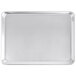 Baker's Mark 18 inch x 13 inch Half Size 19 Gauge Wire in Rim Aluminum Bun / Sheet Pan