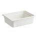 A white Cambro polycarbonate food pan.