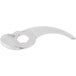 A silver stainless steel Robot Coupe Coarse Serrated Edge Blade with a nut.