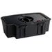 A black plastic drip tray with a hole for a Narvon slushy machine.