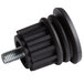 A black plastic Narvon rubber leg with a bolt.