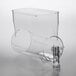 A clear plastic bowl with a handle for a Narvon slushy machine.