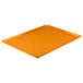 A citrus orange rectangular tray.