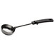 A black and silver Vollrath Spoodle with a handle.