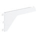 A white metal left side shelf bracket for an air curtain unit.