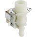 An Avantco white plastic solenoid valve with a white plastic cap.