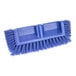 A Carlisle blue floor scrub brush with long end bristles.