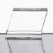 a glass with a clear surface