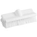 A white Carlisle Sparta floor scrub brush with bristles.