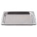 A Vollrath stainless steel tray with a lid on it.