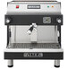 An Astra M1 011-1 Mega l automatic espresso machine in black and silver.