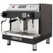An Astra M1 Mega Automatic Espresso Machine with a black and silver finish.