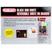 A Chef Master black and white reversible writing board with a box of markers.