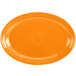 Homer Laughlin 456325 Fiesta Tangerine 9 5/8 inch Small Oval Platter - 12/Case