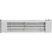 A white rectangular Nemco single infrared strip warmer with wires.