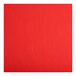 A red vinyl seat with a white background.
