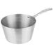 A Vollrath stainless steel sauce pan with a TriVent handle.