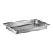 A Vollrath stainless steel steam table pan with holes in it.