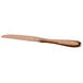 A Reserve by Libbey Santa Cruz copper dinner knife with a metal blade and a handle.