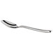 A Reserve by Libbey stainless steel demitasse spoon with a silver handle.