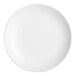 An Acopa bright white stoneware plate with a white rim.