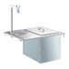 A stainless steel Delfield water station with ice storage.