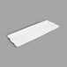 A white rectangular Delfin melamine tray with a handle.
