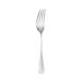 A silver Arcoroc Matiz dinner fork with a black handle against a white background.