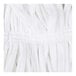 A close up of a white cloth with ruffles.